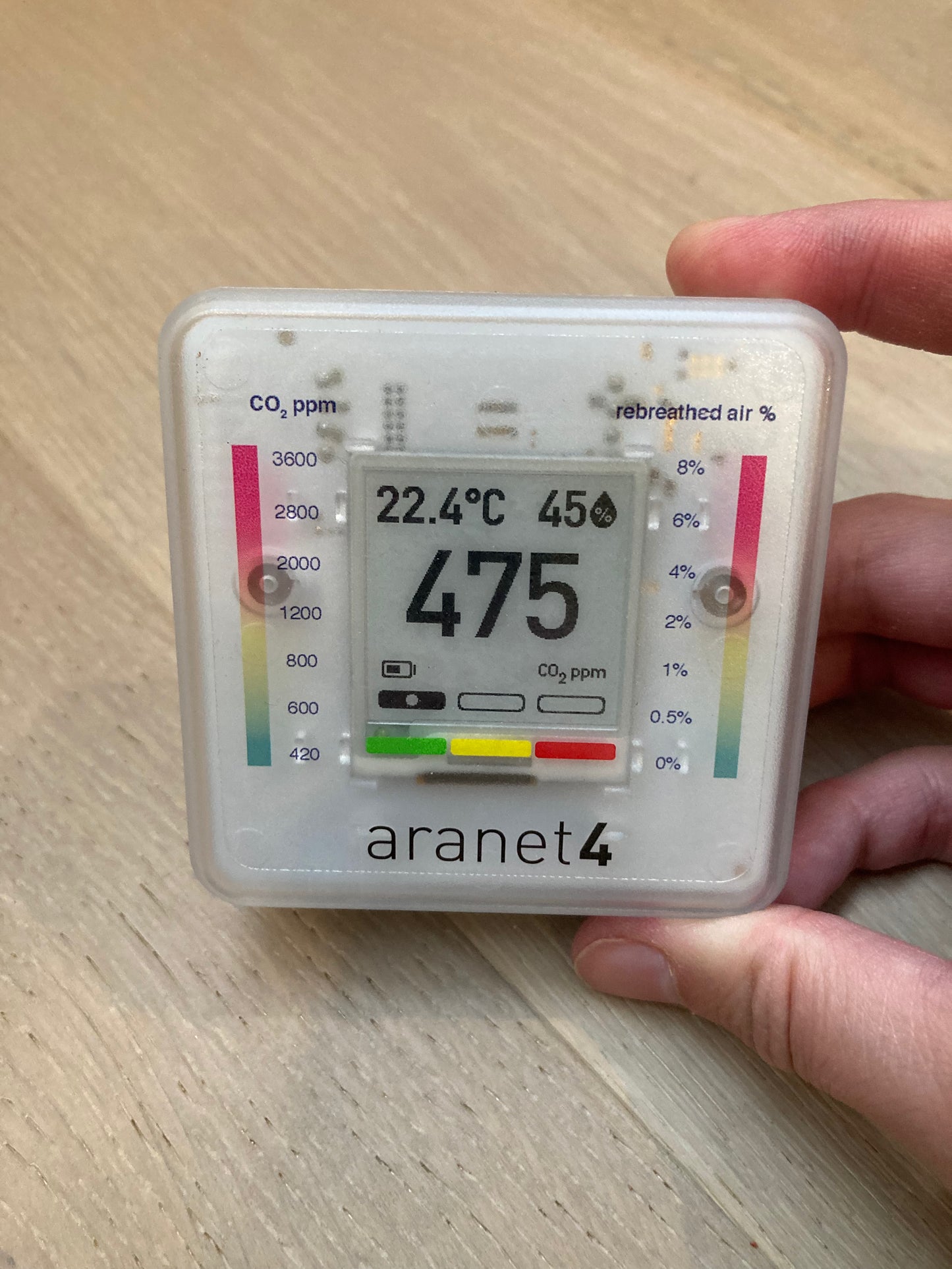 Rebreathed CO2 decal for Aranet4